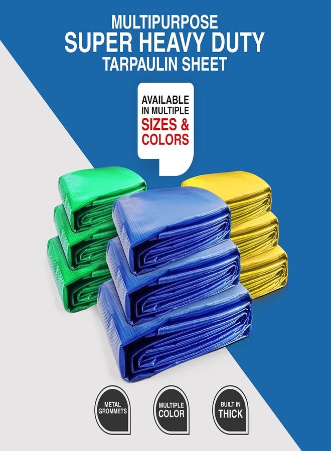 TUFFPAULIN قماش مشمع أبيض من نوع TUFFPAULIN، مقاس 24 قدم × 18 قدم، وزن 120 جرامًا للمتر المربع، من نوع Tirpal Tadpatri Tharpai Thadika، قوي للغاية، مزود بحلقات معززة، مقاوم للأشعة فوق البنفسجية، مقاوم للماء بنسبة 100%، مصنوع من قماش بكر، بتقنية MLCL ثلاثية الأبعاد ذات 6 طبقات - رقم 1. - Image 5