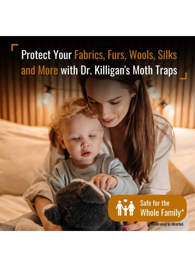 Premium Clothes Moth Traps with Pheromones Prime Non-toxic Clothing Moth Trap With Lure for Closets Moth Killer Treatment  Prevention Case Making and Web Spinning Moth 6 Black