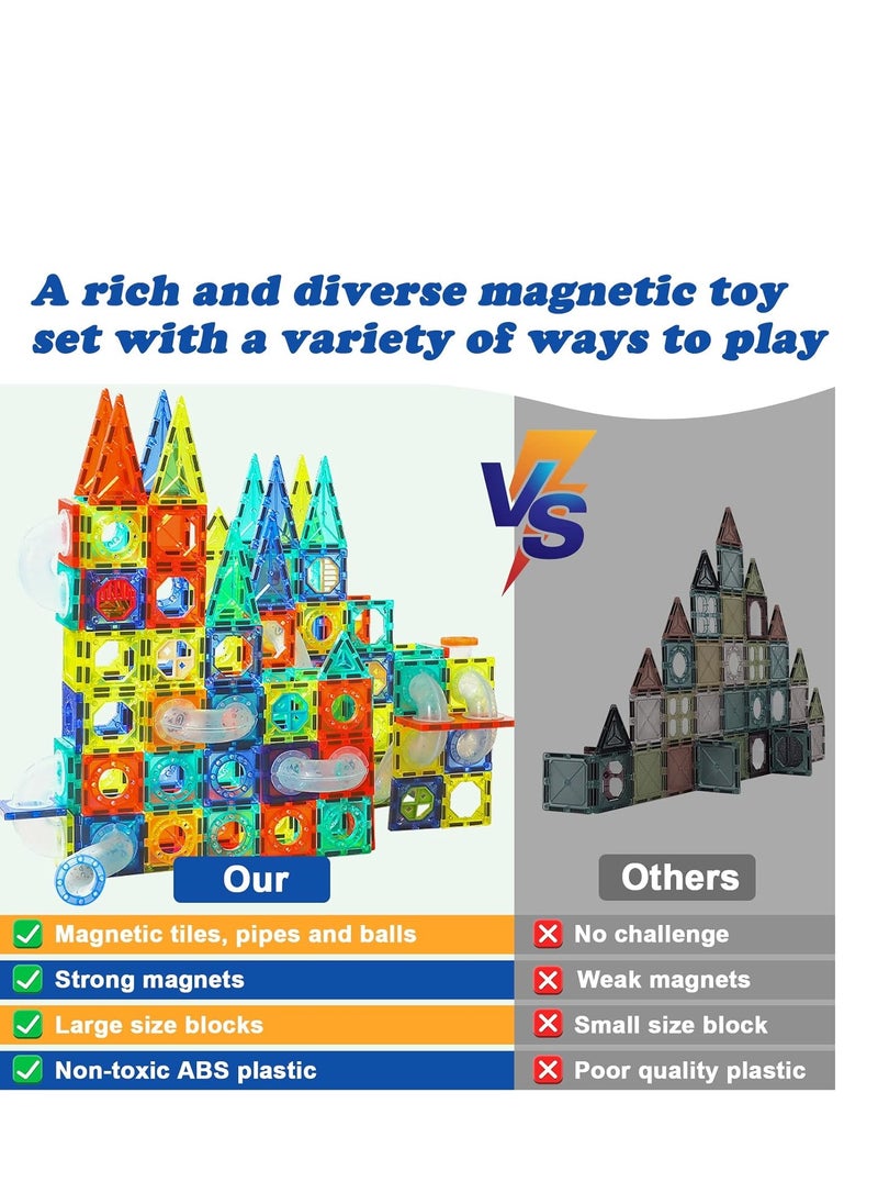 Generic Magnetic Toys for Toddlers, Preschool Building Blocks, Log (42 Pieces), Plastic  - Image 3
