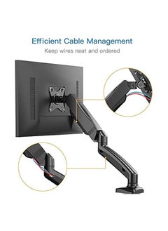 erorex Single Monitor Stand Articulating Gas Spring Monitor Arm Adjustable VESA Mount Desk Stand with Clamp and Grommet Base - Fits 13 to 27 Inch LCD Computer Monitors up to14.3lbs VESA 75x75 100x100  - Image 3
