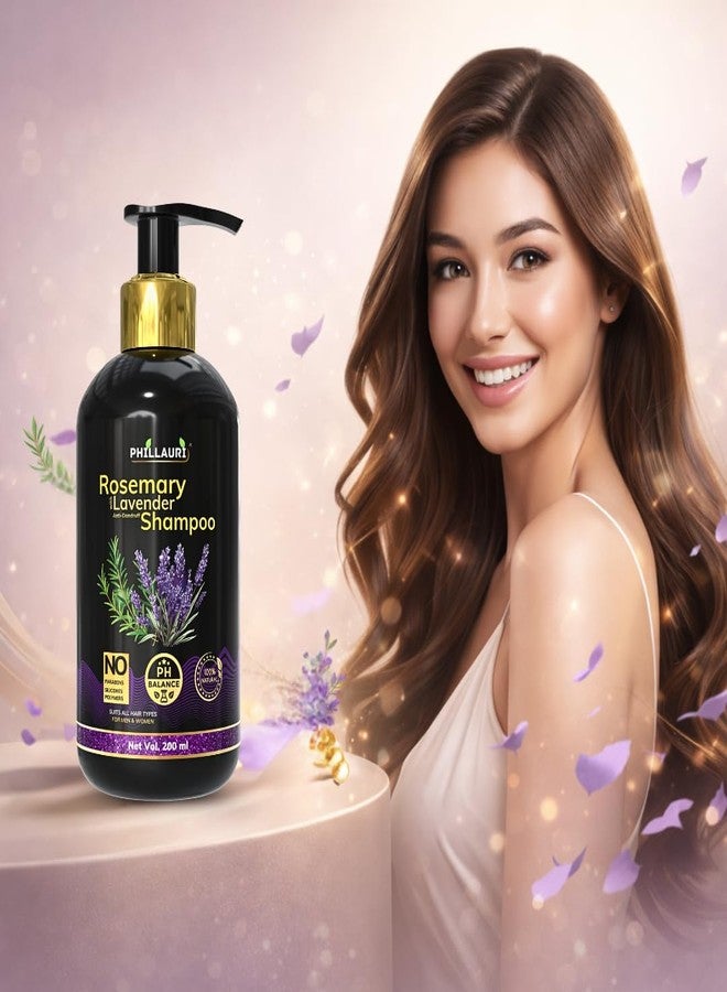 Phillauri شامبو إكليل الجبل مع مستخلصات لتنظيف الشعر بلطف | شامبو للاستخدام اليومي لشعر نظيف وناعم وسهل التصفيف | مناسب لجميع أنواع الشعر، للرجال والنساء - (عبوة واحدة) - Image 4