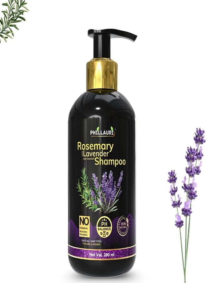 Phillauri شامبو إكليل الجبل مع مستخلصات لتنظيف الشعر بلطف | شامبو للاستخدام اليومي لشعر نظيف وناعم وسهل التصفيف | مناسب لجميع أنواع الشعر، للرجال والنساء - (عبوة واحدة) - Image 1