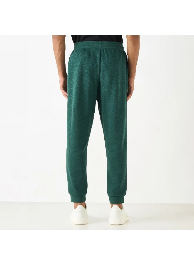 Kappa Kappa Logo Detail Joggers with Pockets and Drawstring Closure