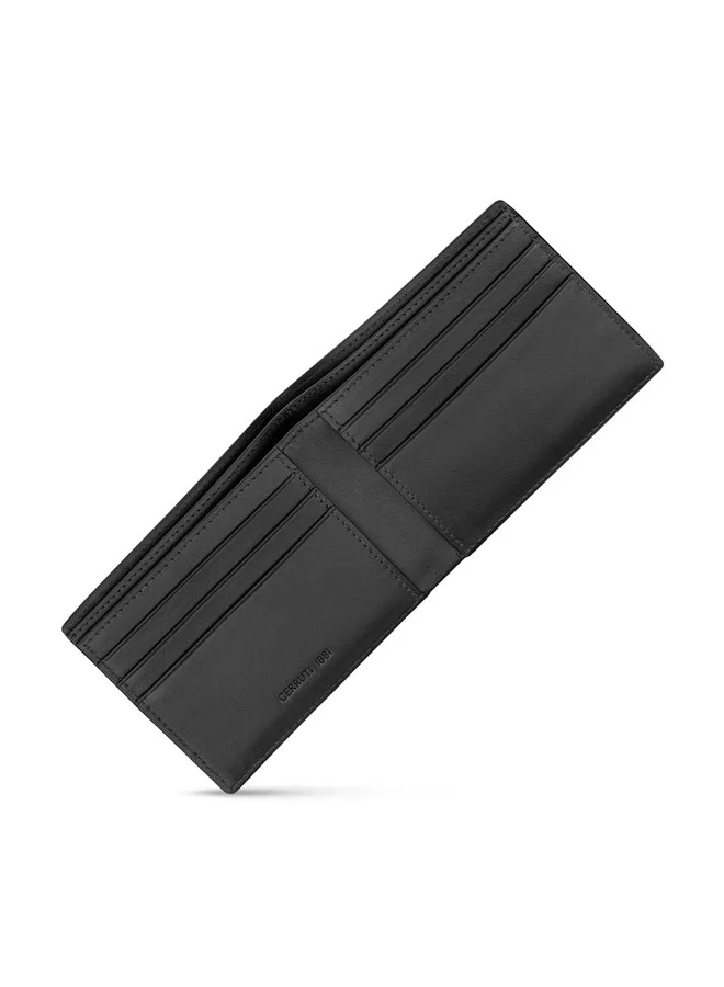 شيروتي 1881 Pollock Black Bifold Genuine Leather Wallet For Men