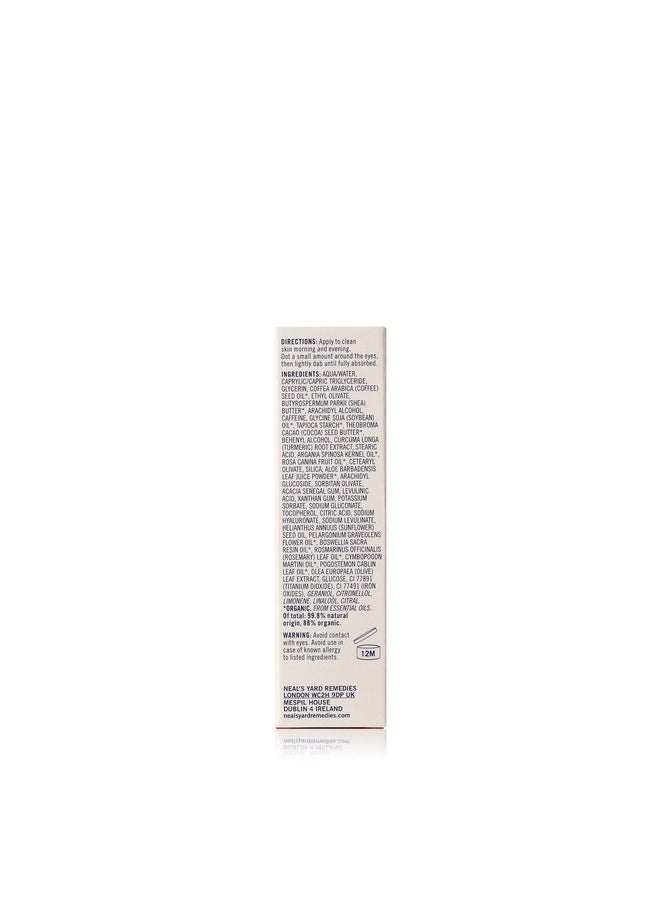 Neal's Yard Remedies - Wild Rose Eye Brightener | Eye Cream For Dark Circles And Puffiness With Hyaluronic Acid | Certified Organic Eye Cream | Vegan Eye Cream | 0.34 Fl.Oz. - Image 1
