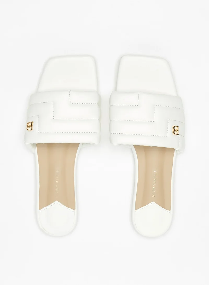 فلورا بيلا من شو إكسبرس Womens Quilted Slip-On Slide Sandals
