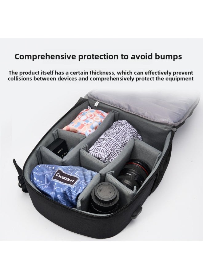 Generic Cwatcun Hong Kong Magic 100 Tape SLR Lens Wrapping Cloth Accompaniably Portable Mobile Phone Tablet 100 Fold Cloth-Color:Forest Style (45*45cm+washable+anti-shake And Anti-pull)  - Image 4