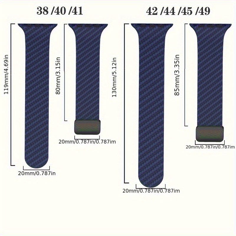Carbon Fiber Pattern Magnetic Buckle Strap 38mm 40mm 41mm Mix Color 5 - Image 2