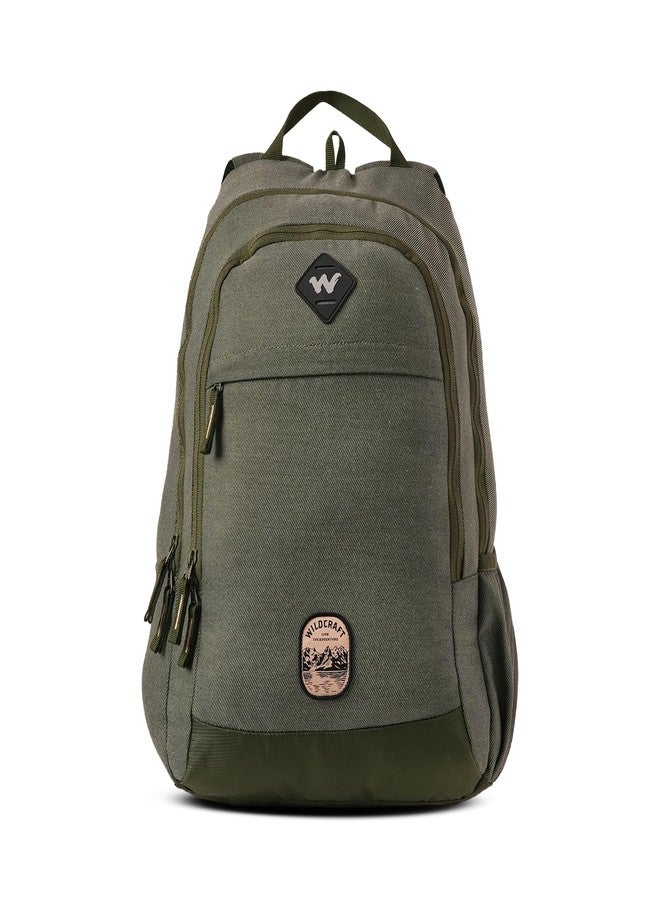 Wildcraft Polyester Backpack for Unisex Expedition LPBP 32 4 Compartment Laptop Backpack | Unisex Durable Lightweight & Stylish Ideal for Travel School Work & Daily Use (Oliv_Twill),Green - Image 1