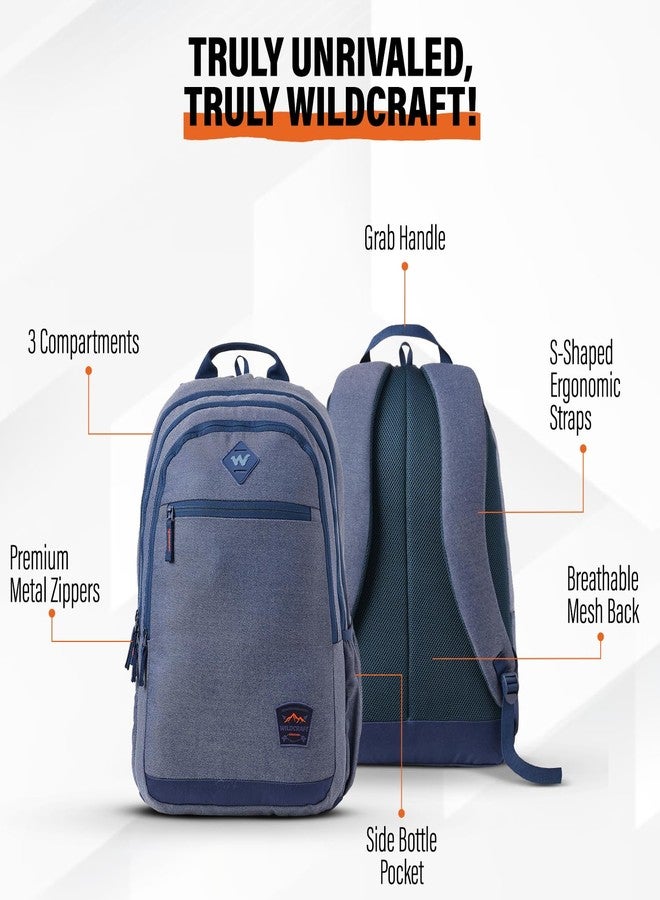 Wildcraft Polyester Backpack for Unisex Expedition LPBP 32 4 Compartment Laptop Backpack | Unisex Durable Lightweight & Stylish Ideal for Travel School Work & Daily Use (Oliv_Twill),Green - Image 4