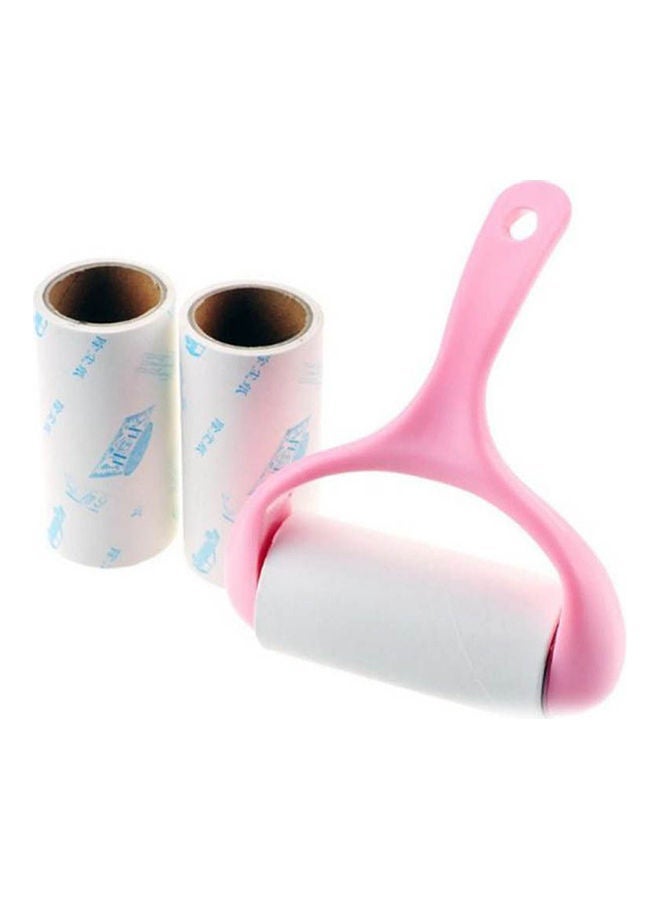 Lint Roller, 3 Refills ,Super Sticky Pet Hair Remover Kit, Adhesive Lint Brush For Clothes,Carpet,Car Seats,Dust,Dogs,Cats Pink