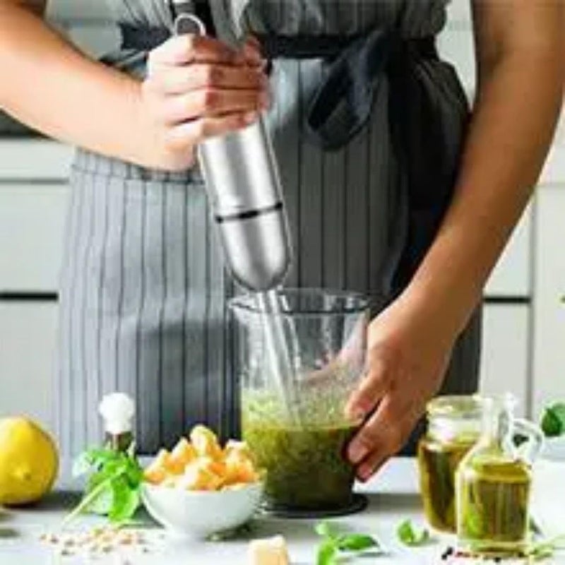 5 in 1 Giant Hand Blender Chopper Food Processor Electric Whisk 750W - Includes Chopper Bowl and Cup - Image 3