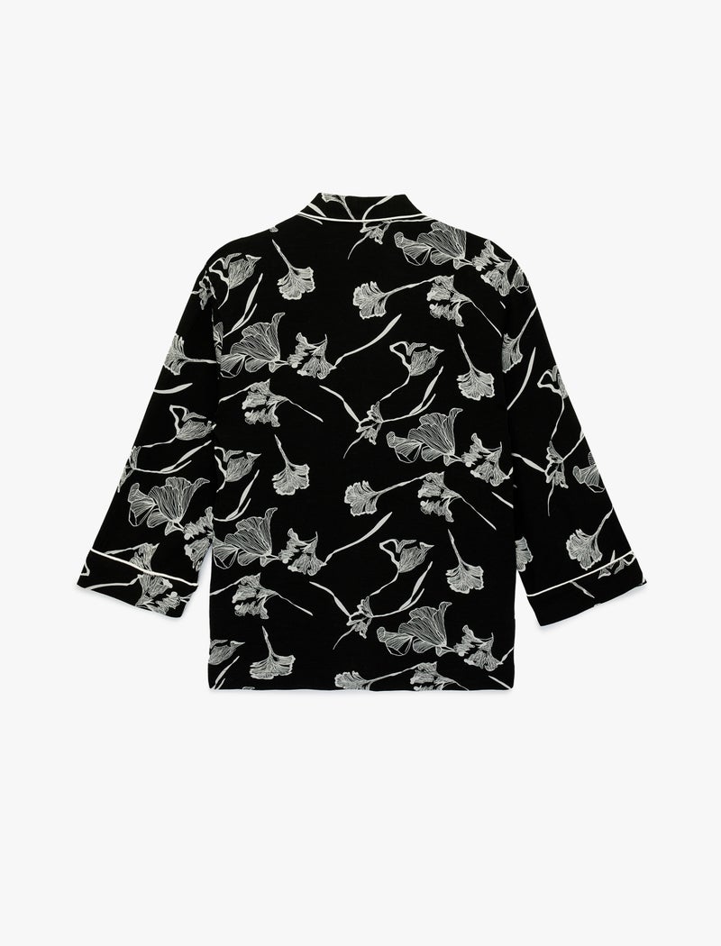 KOTON Floral Kimono Jacket - Image 3