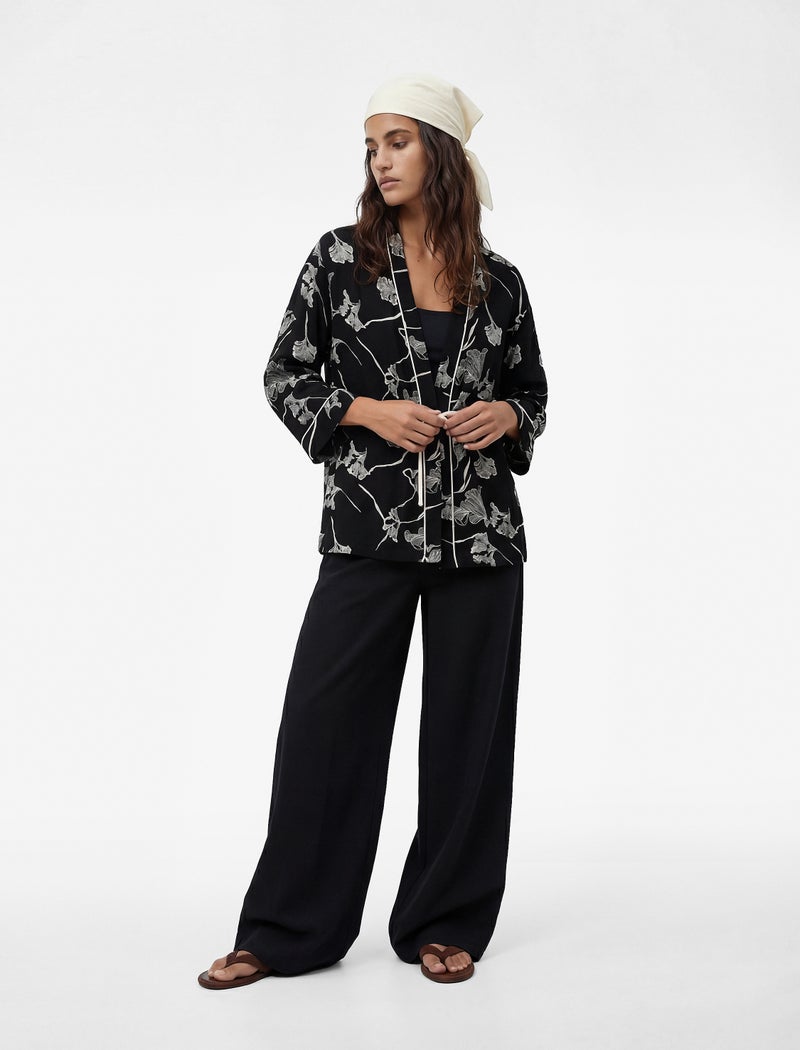KOTON Floral Kimono Jacket - Image 1