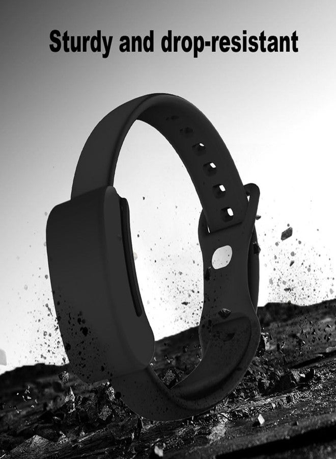 Sankel Silicone Band Compatible for WHOOP 5.0/4.0 - Ultra Soft Replacement Whoop 4.0/5.0 Life MG/Peak/One Wristband, Sweatproof Fitness Strap, Comfort, Easy to Use and Adjustable (Black) - Image 4
