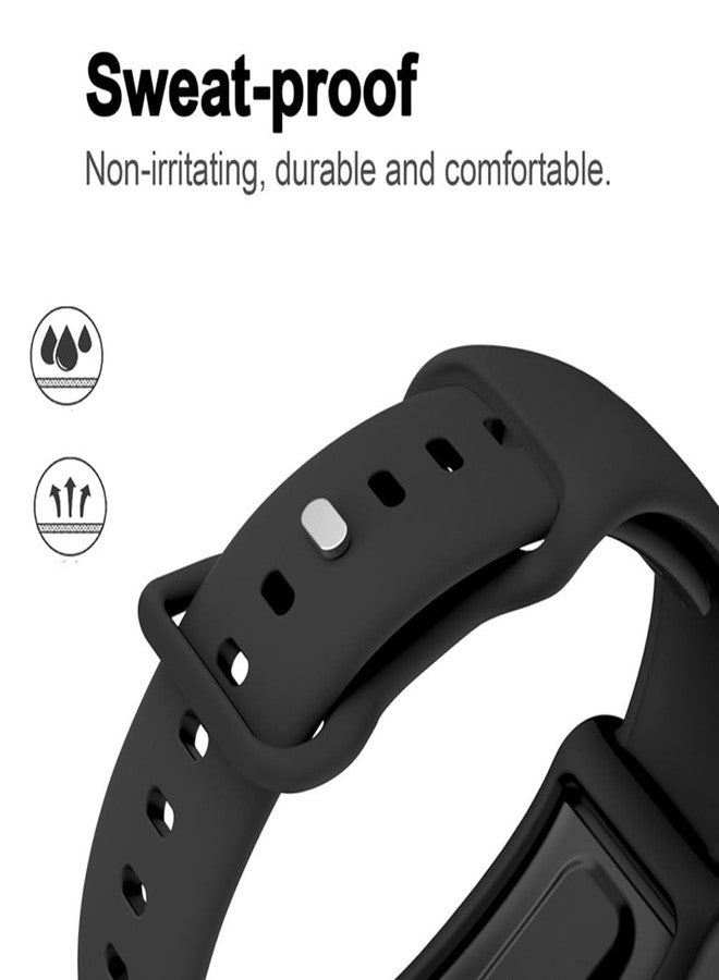 Sankel Silicone Band Compatible for WHOOP 5.0/4.0 - Ultra Soft Replacement Whoop 4.0/5.0 Life MG/Peak/One Wristband, Sweatproof Fitness Strap, Comfort, Easy to Use and Adjustable (Black) - Image 3
