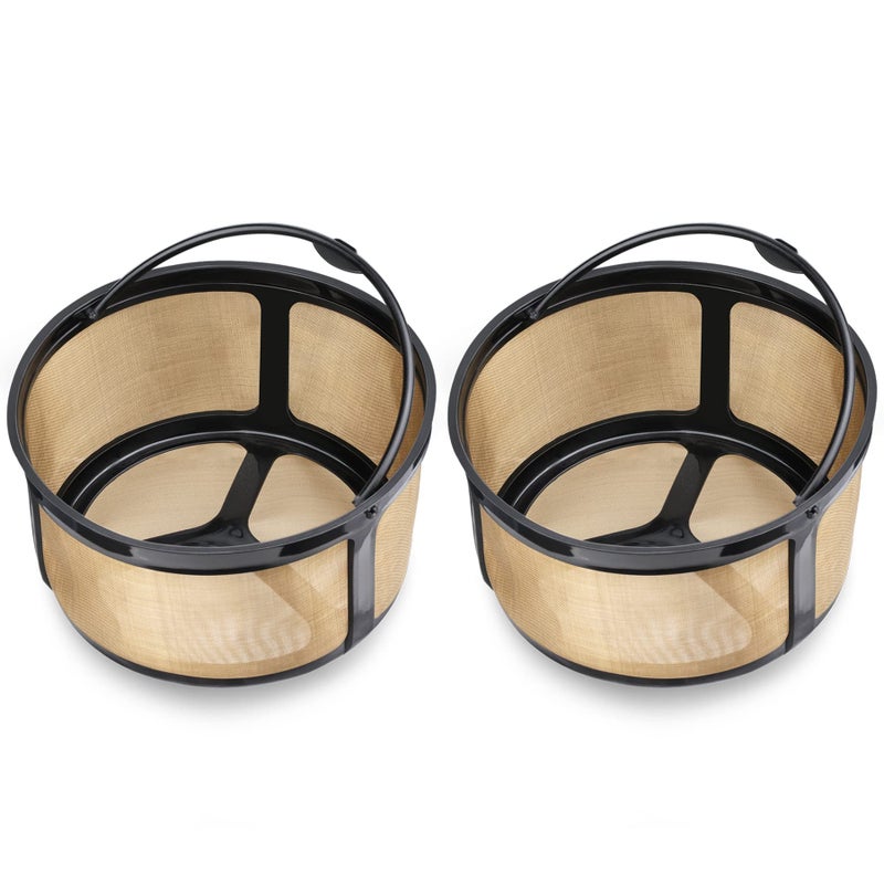 Reusable 812 Cup Basket Gold Mesh Coffee Filter for Keurig KDuo Essentials and K Duo Brewers Machine Replaces your Paper Coffee Filters BPA Free 2 Pack