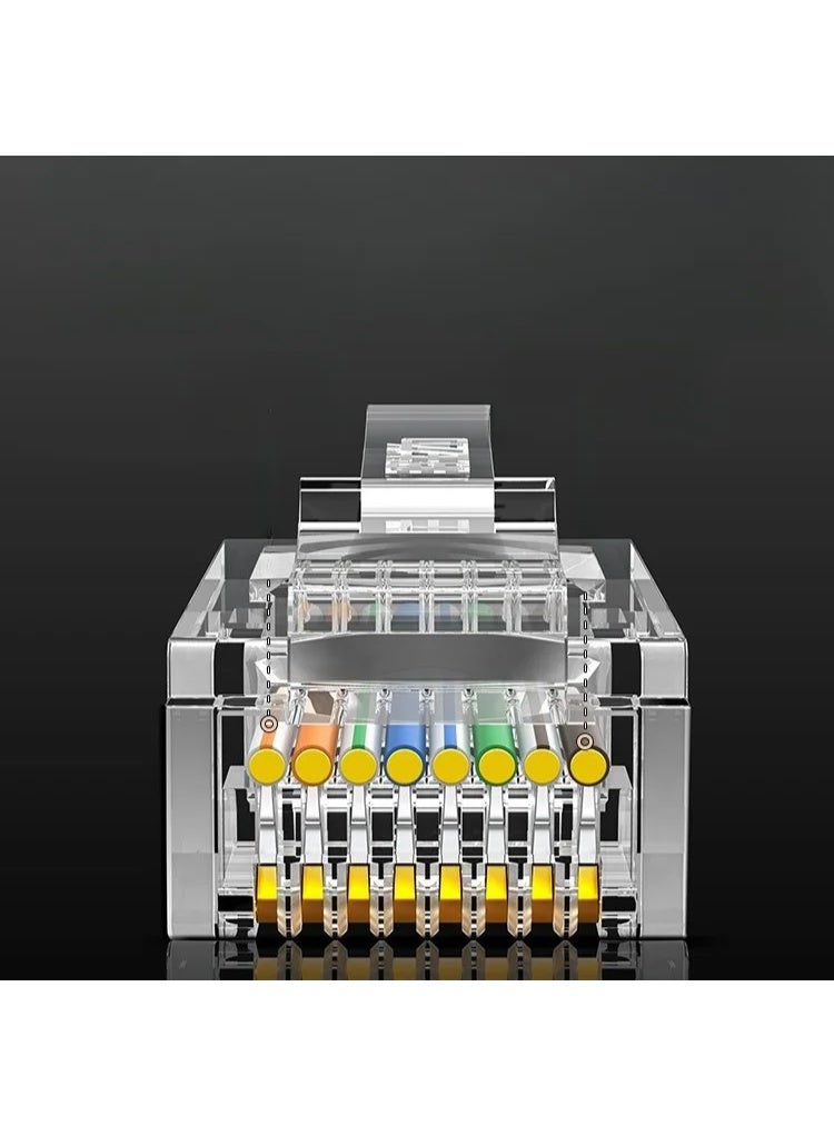 100PCS RJ45 Ethernet Connectors – LAN Cable Network Plugs - Image 5