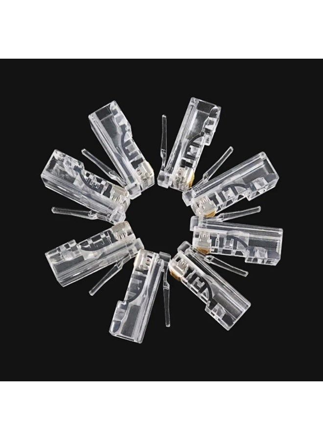 100PCS RJ45 Ethernet Connectors – LAN Cable Network Plugs - Image 4