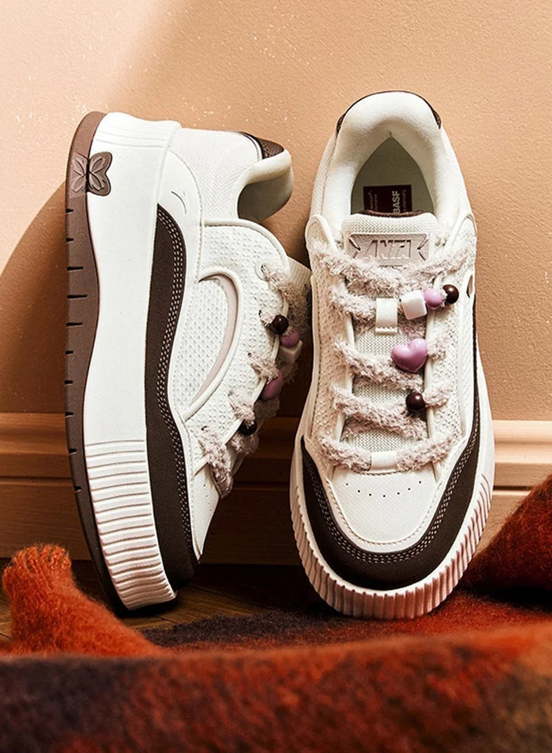 ANTA Beige/Brown Mousse Platform Sneakers - Soft as Mousse · Light as Air for Women | Best Price UAE