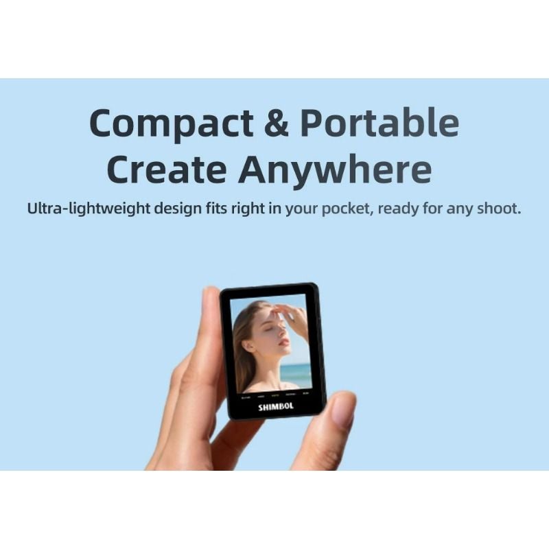 Shimbol CP5 II Mini 2.4 inch 1080p Full HD Phone Selfie Monitor for iPhone Android Black - Image 5