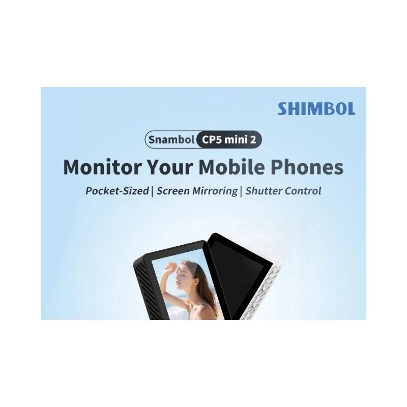 Shimbol CP5 II Mini 2.4 inch 1080p Full HD Phone Selfie Monitor for iPhone Android Black - Image 4