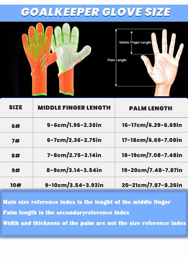 Taiahiro Football Gloves Non-slip Breathable Professional Soccer Goalkeeper Gloves With Latex Fingerguard  - Image 2