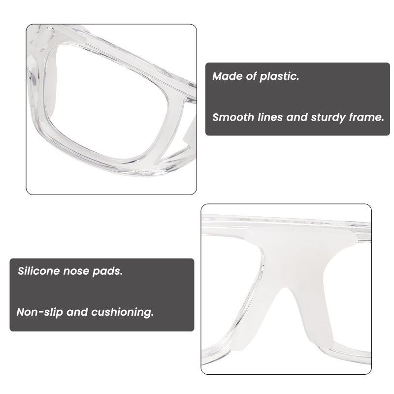 Andux Basketball Soccer Football Sports Protective Eyewear Goggles Eye Safety Glasses LQYJ-01 (White) - Image 4