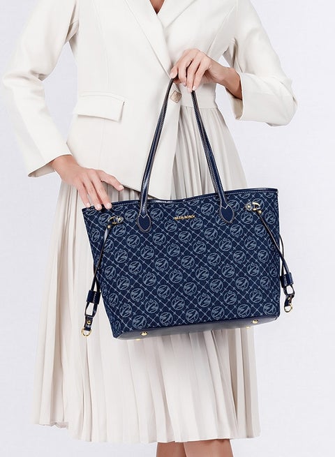 Tote Bag for Ladies Large Capacity Women Shoulder Handbag with Inner Pocket Elegant PU Leather Shopper Bag for Work Travel and Daily Use