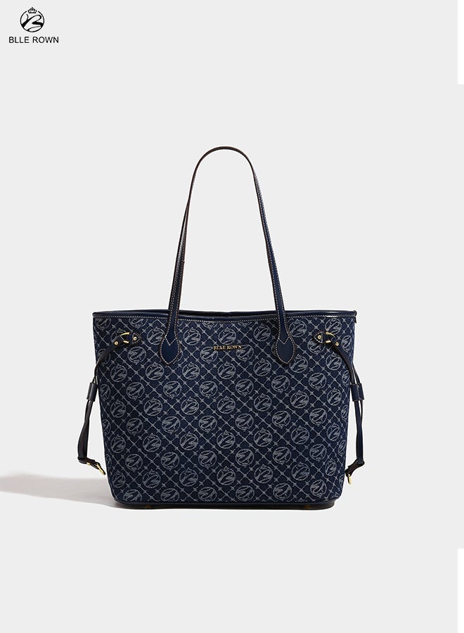 بليه روان شنطة توت نسائية كبيرة السعة شنطة يد وكتف أنيقة من جلد صناعي فاخر بتصميم عصري مثالية للعمل والسفر والتسوق اليومي - Image 4