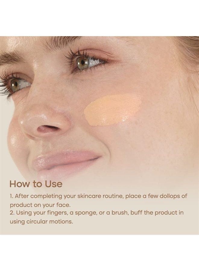 PURITO كريم بي بي من سيكا كليرينج #15 روز آيفوري، 1 أونصة سائلة/30 مل، كريم بي بي نباتي، أساس، خالٍ من القسوة - Image 5