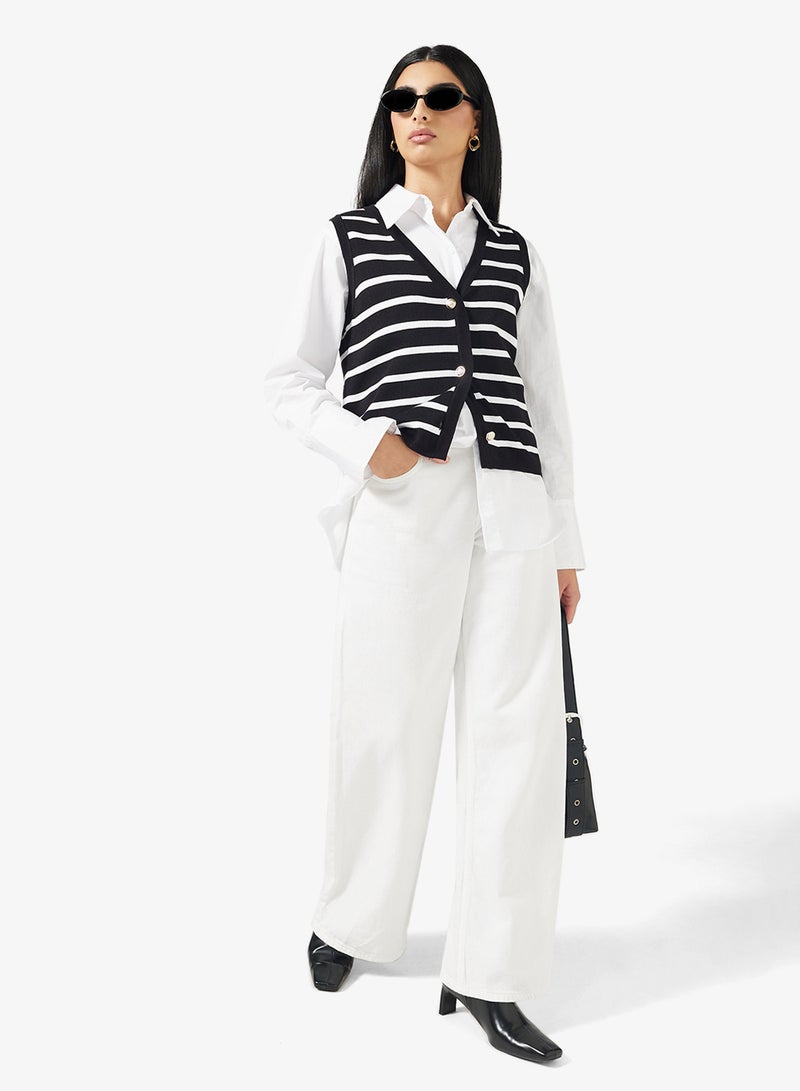 ELLA Striped Sweater Vest - Image 4