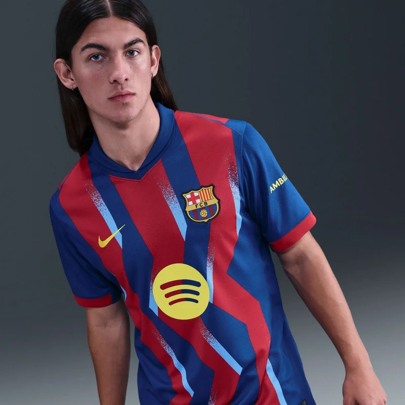 Nike Blue Men's FC Barcelona 25/26 Fourth Replica Football Jersey for Men | Best Price UAE