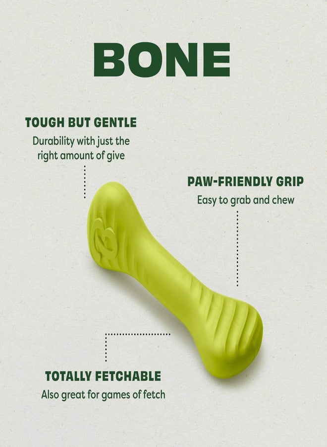 Benebone 3-Pack Ball/Bone Medium/Pawbler Rubber Pet Toys - Image 3
