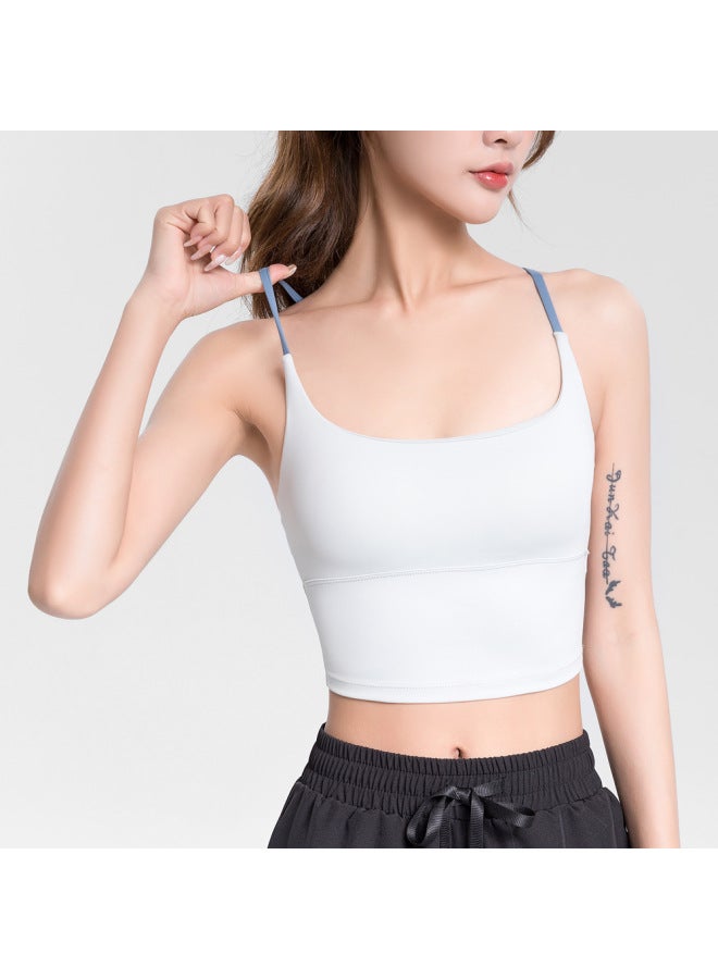 Shock Absorbing Outdoor Sports Underwear Women's Summer Belt Chest Pad Beauty Back Fitness Bra Naked Sling Lulu Yoga Vest