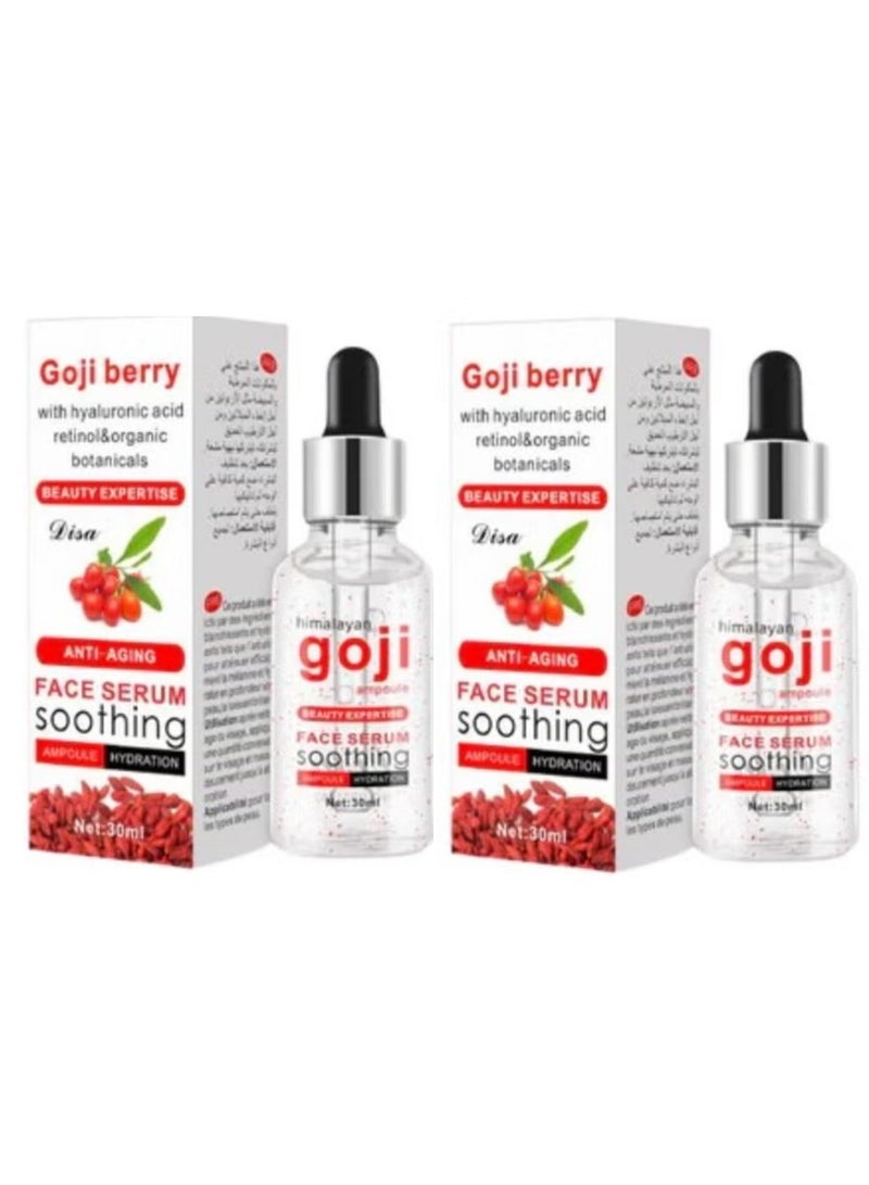 2 pcs of  goji Berry With Hyaluronic Acid, Retinol & Organic Botanicals Anti-Aging Face Serum- 30ml.