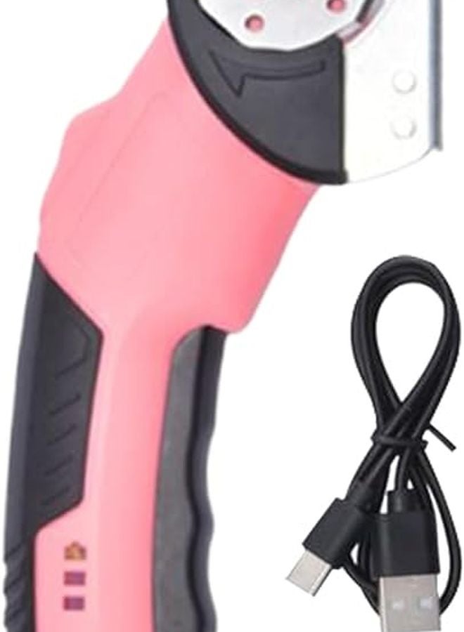 قاطع الكرتون ذو الرأس المستدير لبطارية الليثيوم مع قفل أمان وضوء LED لأعمال النجارة الصناعية والقماش والسجاد - Image 1