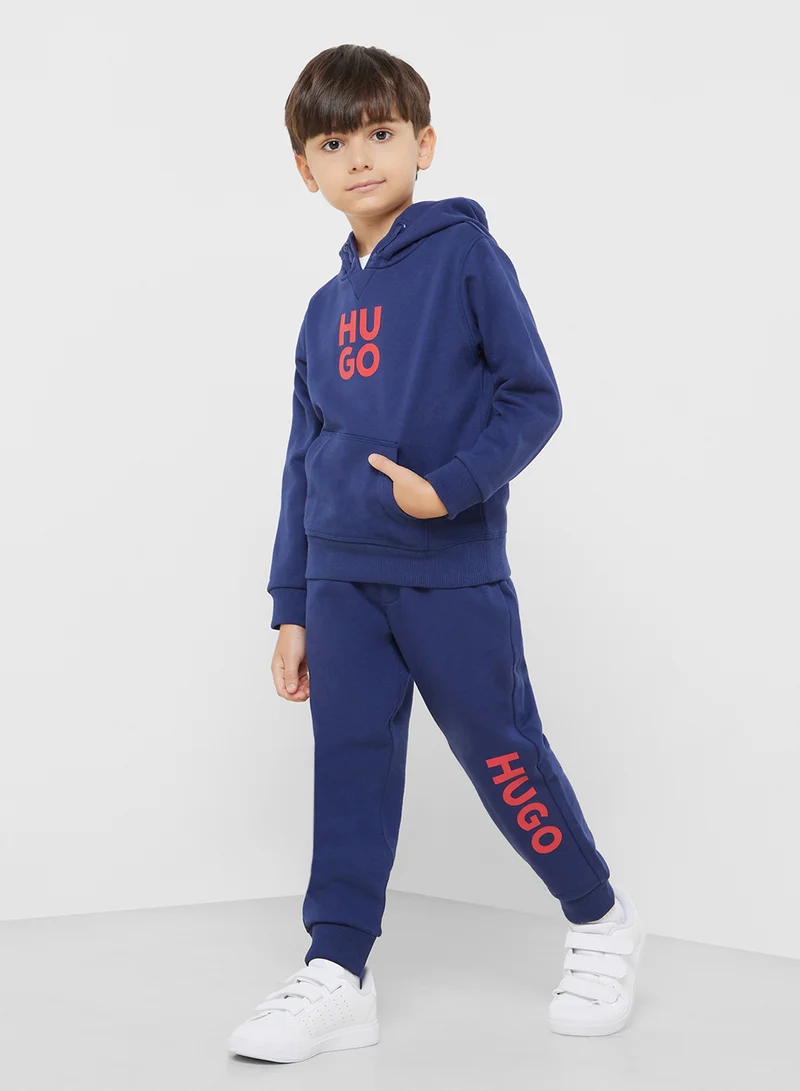 هوجو Kids Logo Hoodie