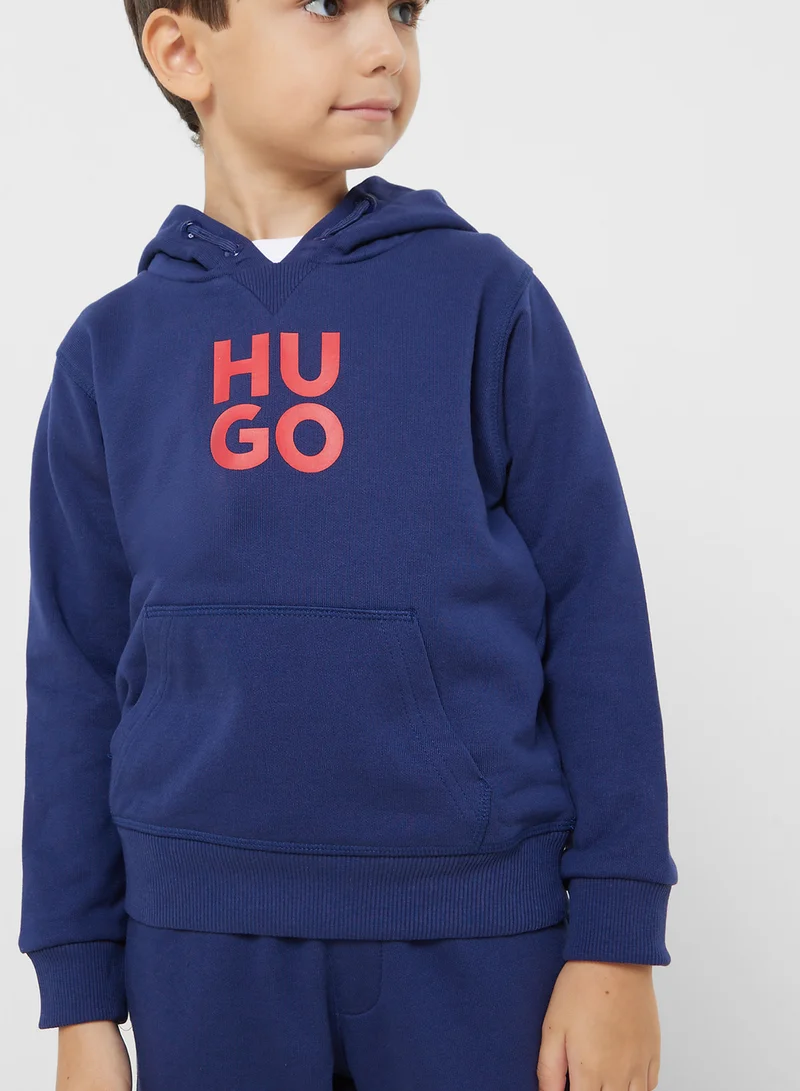 هوجو Kids Logo Hoodie