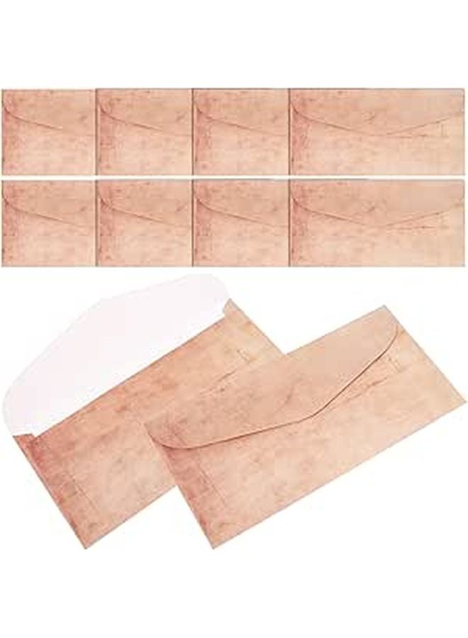 Vintage Kraft Envelopes Set Of 10 Small Retro Greeting Cards For Invitations - Image 1
