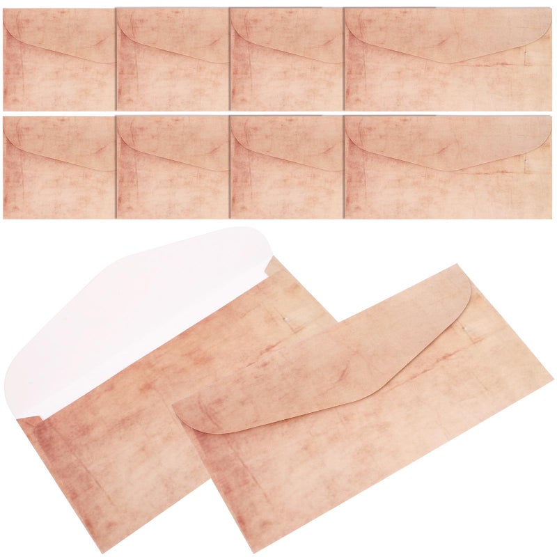 Vintage Kraft Envelopes Set Of 10 Small Retro Greeting Cards For Invitations - Image 2