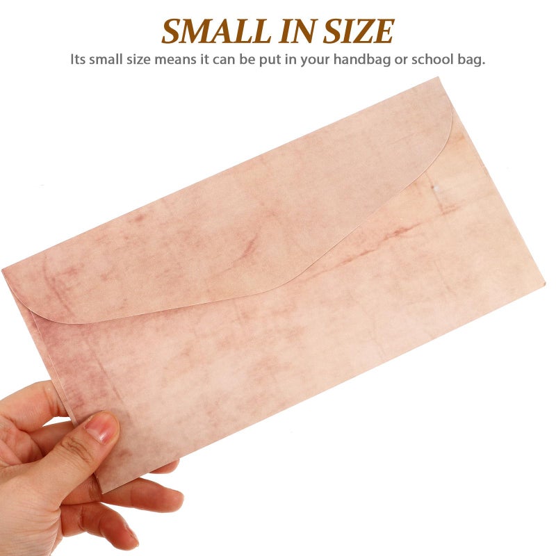 Vintage Kraft Envelopes Set Of 10 Small Retro Greeting Cards For Invitations - Image 5
