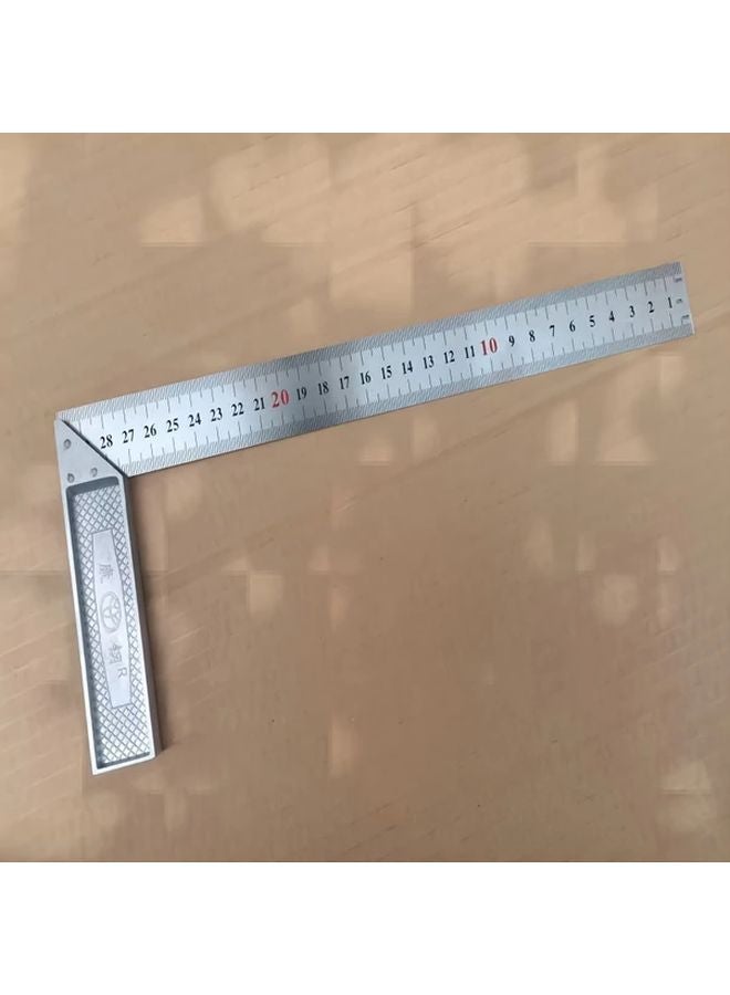 300mm Heavy Duty Metal Angle Ruler Rust Resistant Woodworking DIY Precision Tool - Image 1
