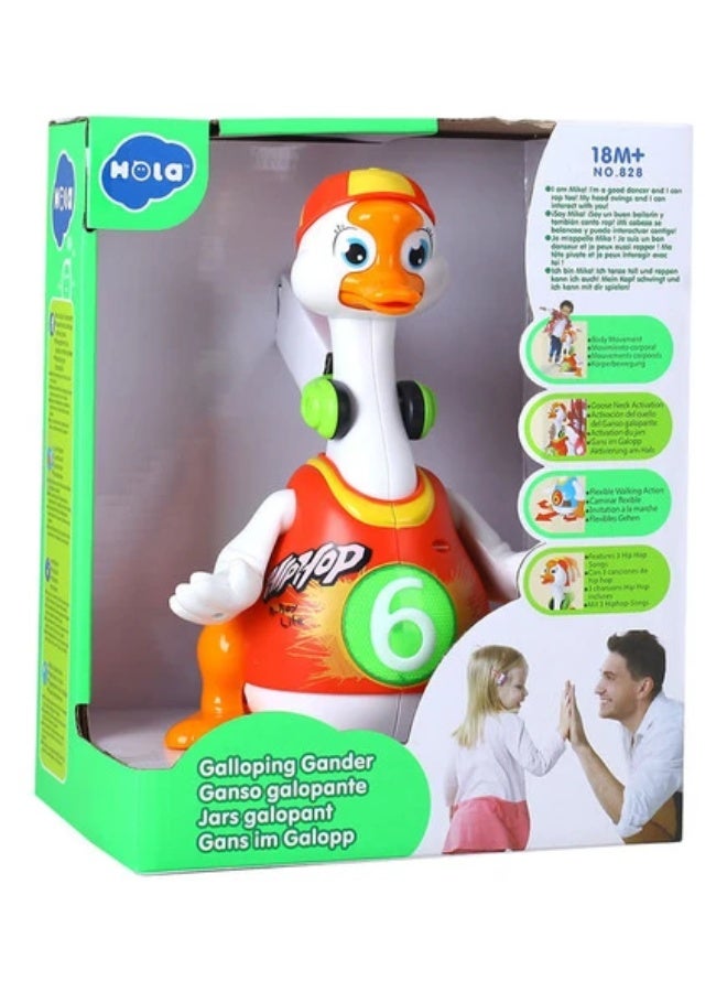 Hola Dancing Baby Waddling Goose - Interactive Hip-Hop Swing Goose with Lights, Music, and Dance Moves, Encourages Crawling, Motor Skills, and Cognitive Development for Toddlers (Red) 18M+ - Image 2