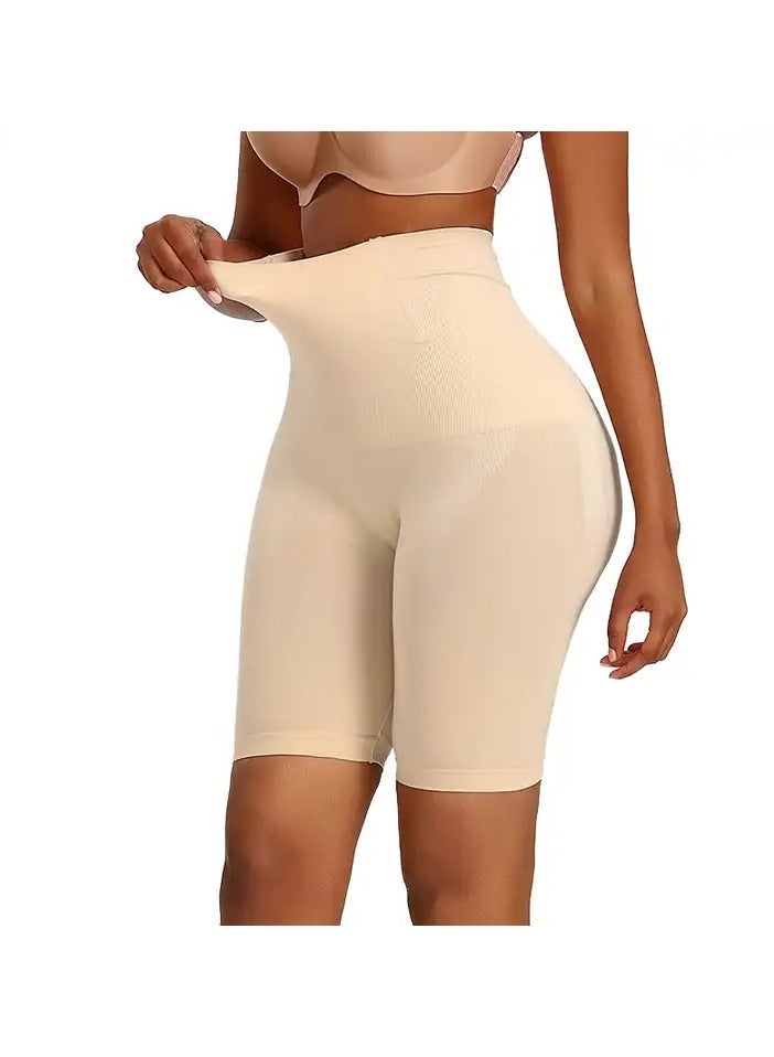 Women High Waist Seamless Slimmer Body Shaper Pants Tummy control Hip Lifter Women Shapewear Beige - Image 1