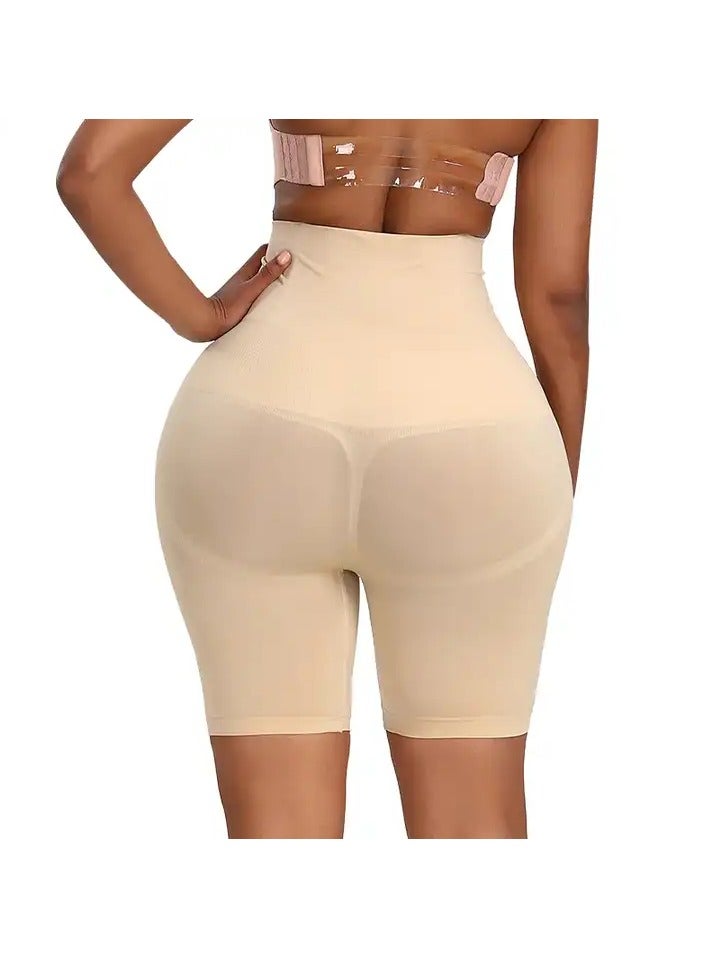 Women High Waist Seamless Slimmer Body Shaper Pants Tummy control Hip Lifter Women Shapewear Beige - Image 2