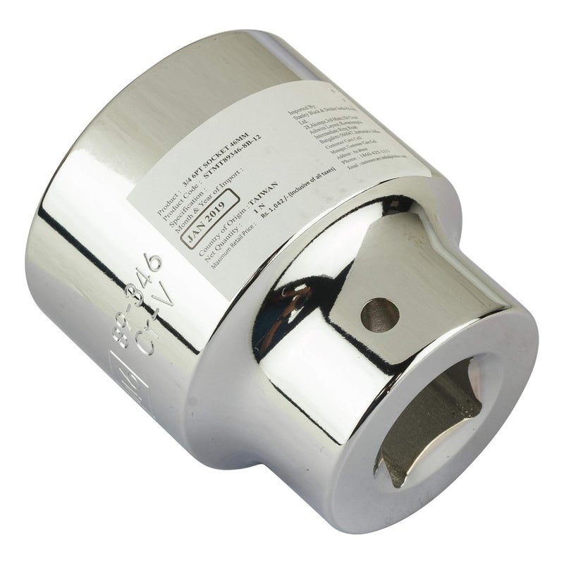 Stanley Stanley Chrome Vanadium Steel Stmt893468B 6 Point 34 46Mm Standard Socket Silver  - Image 3