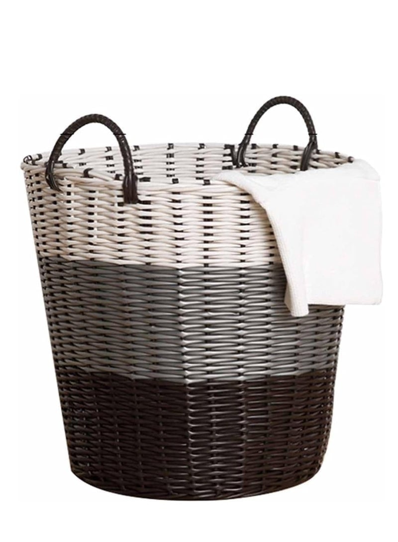 Raxoom Laundry Hamper Clothes Storage Basket with Handles Washing Bin Dirty Clothes Storage,for Bathroom Bedroom Closet, Household,Bathroom Laundry Basket,34 * 46 * 45cm,1 piece - Image 4