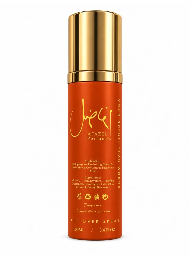 Afazel perfumes Afazel Perfumes Sahrawi All Over Spray For Body, Hair & Clothes 100ml - Warm Woody, Oud & Leather Long-Lasting Fragrance Mist For Men