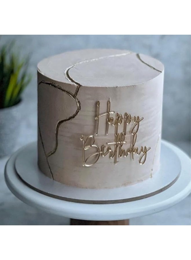 ‏ زينة كعكة عيد ميلاد سعيد 1PCS، زينة كعكة أكريليك، أدوات تزيين الكيك لأدوات الكعكة لحلوى حفلات عيد الميلاد ‏ - Image 1